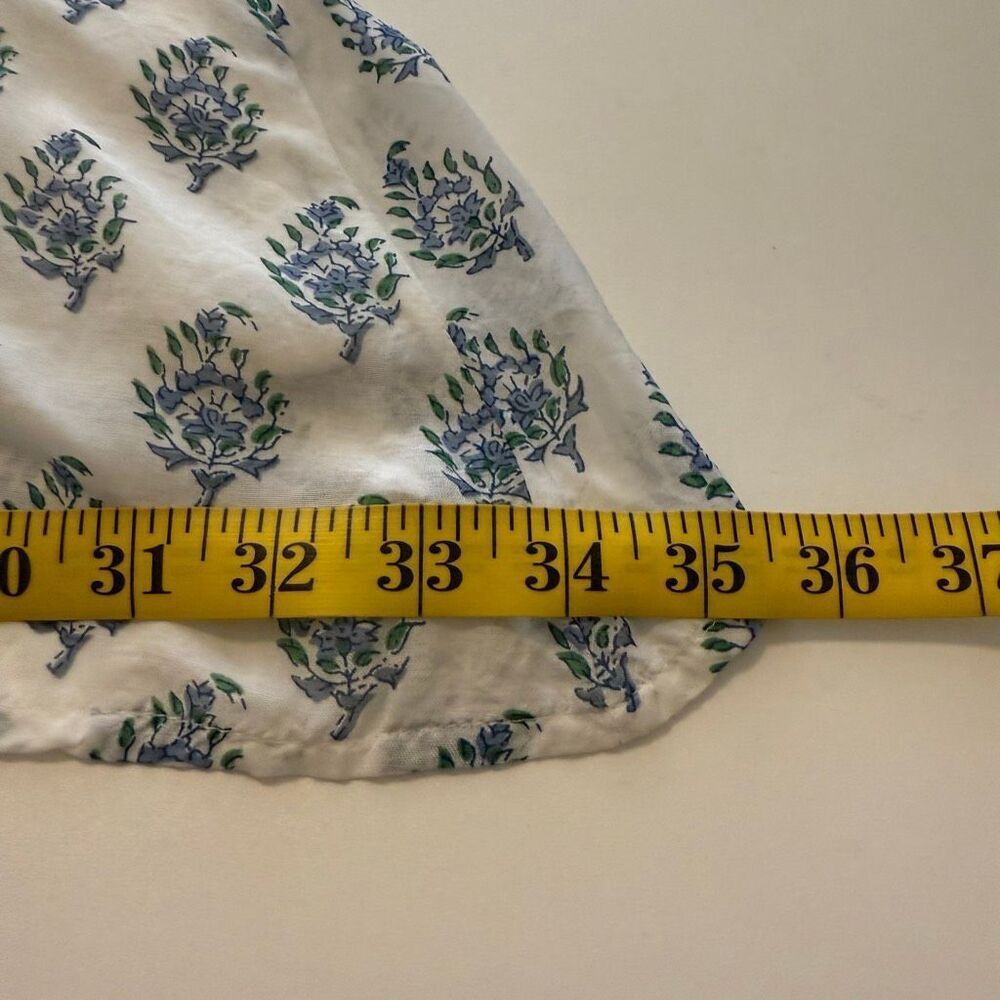 RockFlowerPaper Babydoll Dress Blue & White Bishop Sleeve Size S Boho, Cottageco - Picture 9 of 13